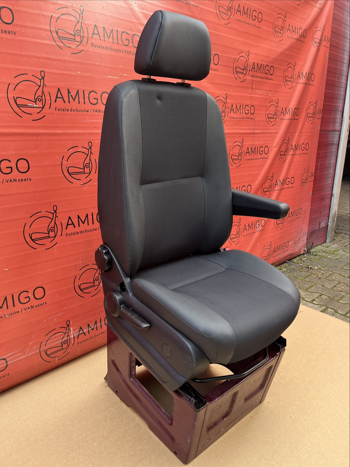 MB Sprinter W906 VW Crafter I Beifahrersitz sitz Kunstleder Einstellungsmöglichkeiten