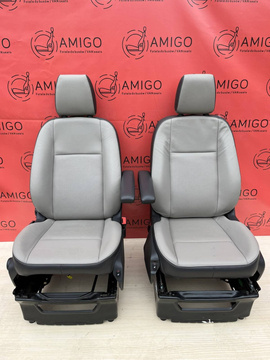Fotel kierowcy pasażera Transit Custom Limited Torino Skóra 2013-22
