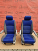 Driver passenger Captain seats seat VW T5 blue DUO Caravelle