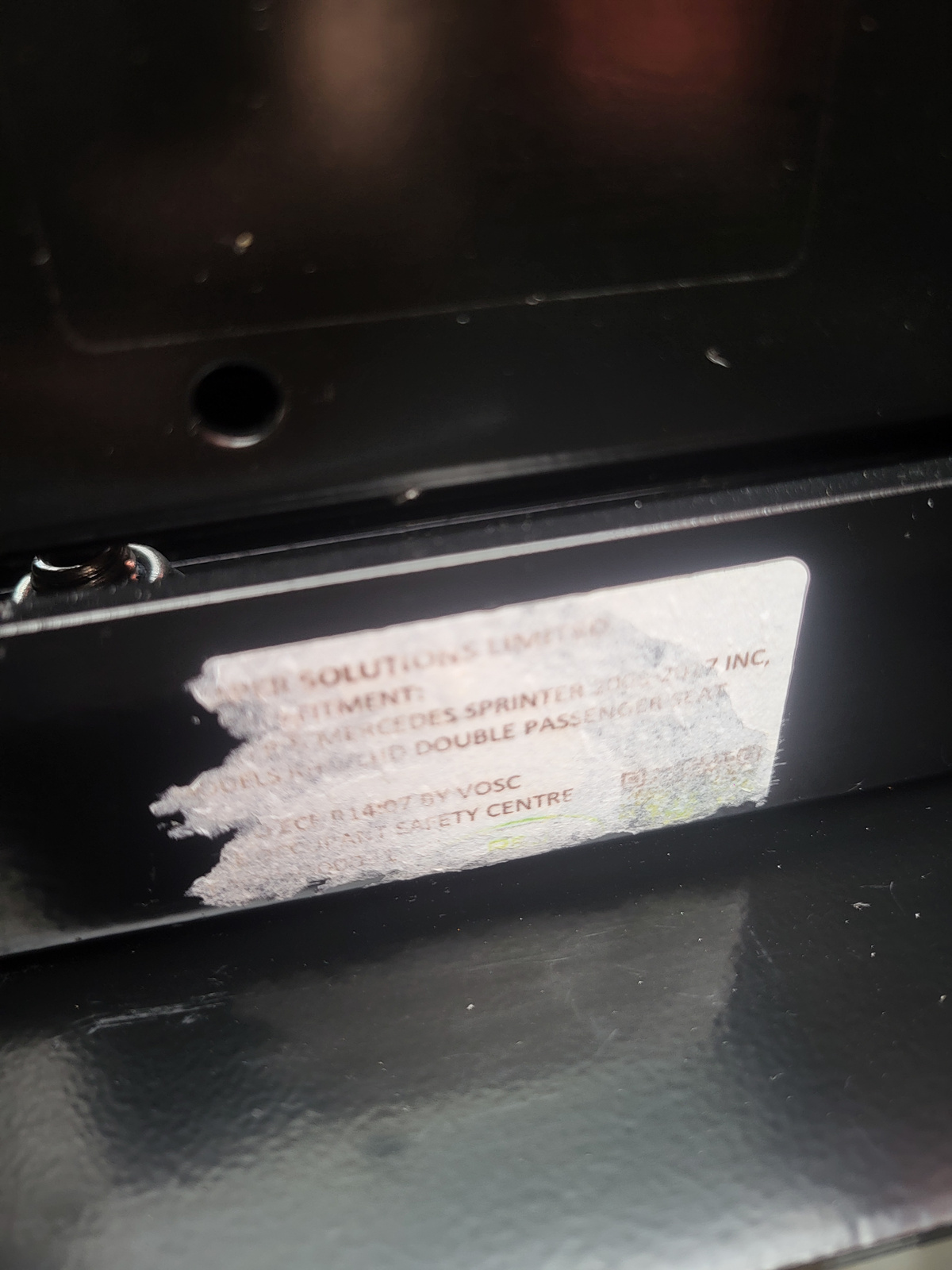 Mercedes Sprinter W907 Kanapa dwuosobowa fotel Tunja obrotowy