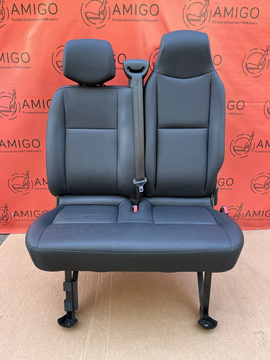 Seat Opel Vauxhall Movano Master NV400 double front bench passenger leatherette LHD