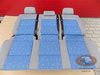 Bench rear triple seat VW T5 Blue LLL Multivan Caravelle