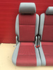 Sitzrückbank doppelt VW Caddy zweite Reihe rot grau