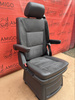 Seat single VW T5 Multivan Caravelle anthracite leather with alcantara rear t6