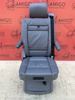 VW T5 Multivan Sitz Einzelsitz Drehsitz Kindersitze Leder grau ISOFIX T6