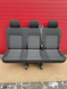 Bench rear triple seat VW T6.1 T6 Transporter Double Grid Black
