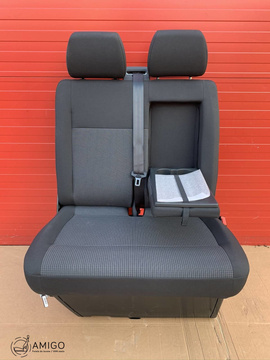 Seat VW T6 T5 double front passenger bench Double Grid with safe LHD