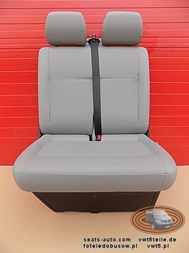 VW T5 GP Sitzbank Sitz Beifahrersitz 2er Doppelbank Kunstleder