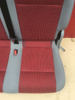 Seat rear bench double VW Caddy second row red grey