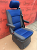 VW T5 Sitz Multivan Hinten Einzelsitz Anthrazite Blau Duo ISOFIX T6