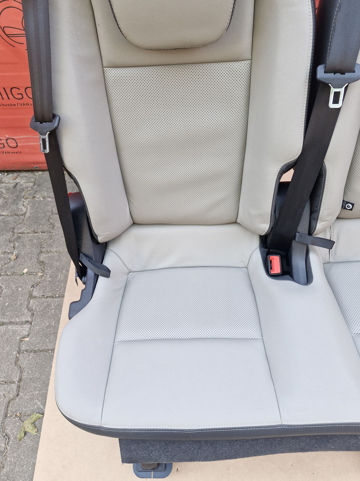 Fotel 2+1 Ford Transit Custom 2013-2020 kanapa tylna podwójna pojedyncza RHD