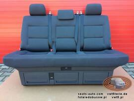 Sitzbank Dreifachsitz hinten VW T5 Multivan Caravelle Anthrazit Duo