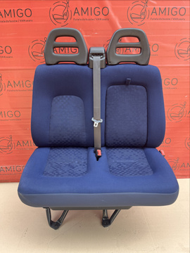 Seat Fiat Ducato Boxer Jumper Relay double front bench cupholder passenger LHD 2002-2006