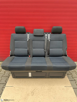 Kanapa trzyosobowa VW T5 T6 Freestyle Multivan Kutamo Niebieskie