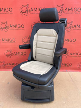 VW T6 Multivan Sitz Einzelsitz Drehsitz Leder Desertbeige ISOFIX T5 T6.1