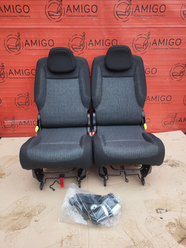 Seats set 3rd row single seat belts Berlingo Doblo Combo Partner Rifter ProAce City