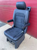VW T6 Drehsitz Multivan Sitz Hinten Einzelsitz Schwarz Leder Alcantara ISOFIX T5