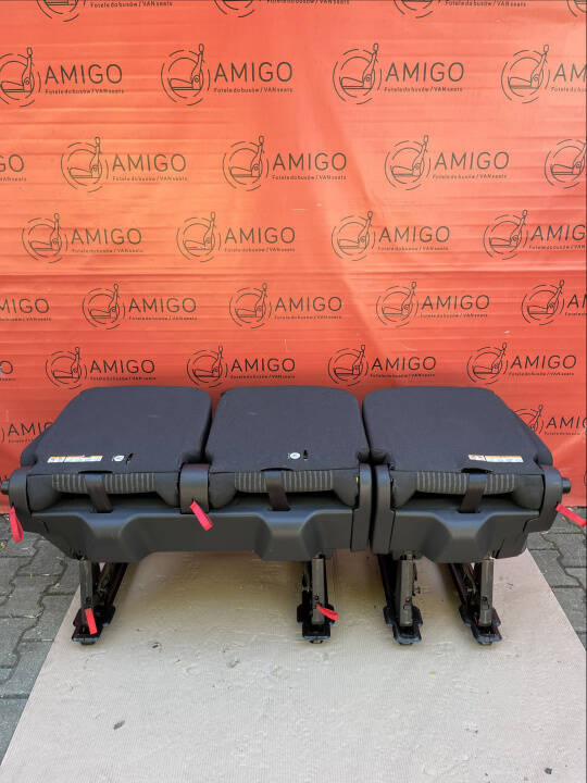 Ford Transit Custom Combi Seat 2+1 Single Seat Bench Seats White Lane Armrests LHD