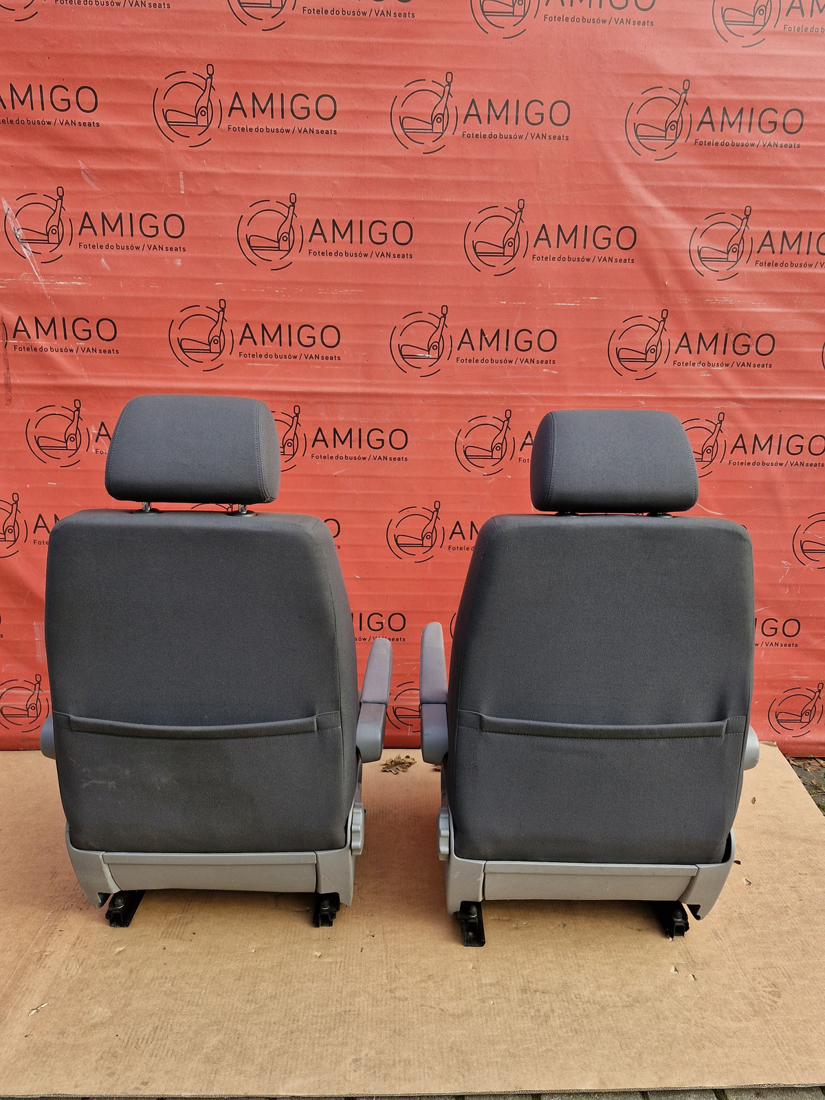 VW T5 Fahre & Beifahrersitz Multivan Sitz grau DUO