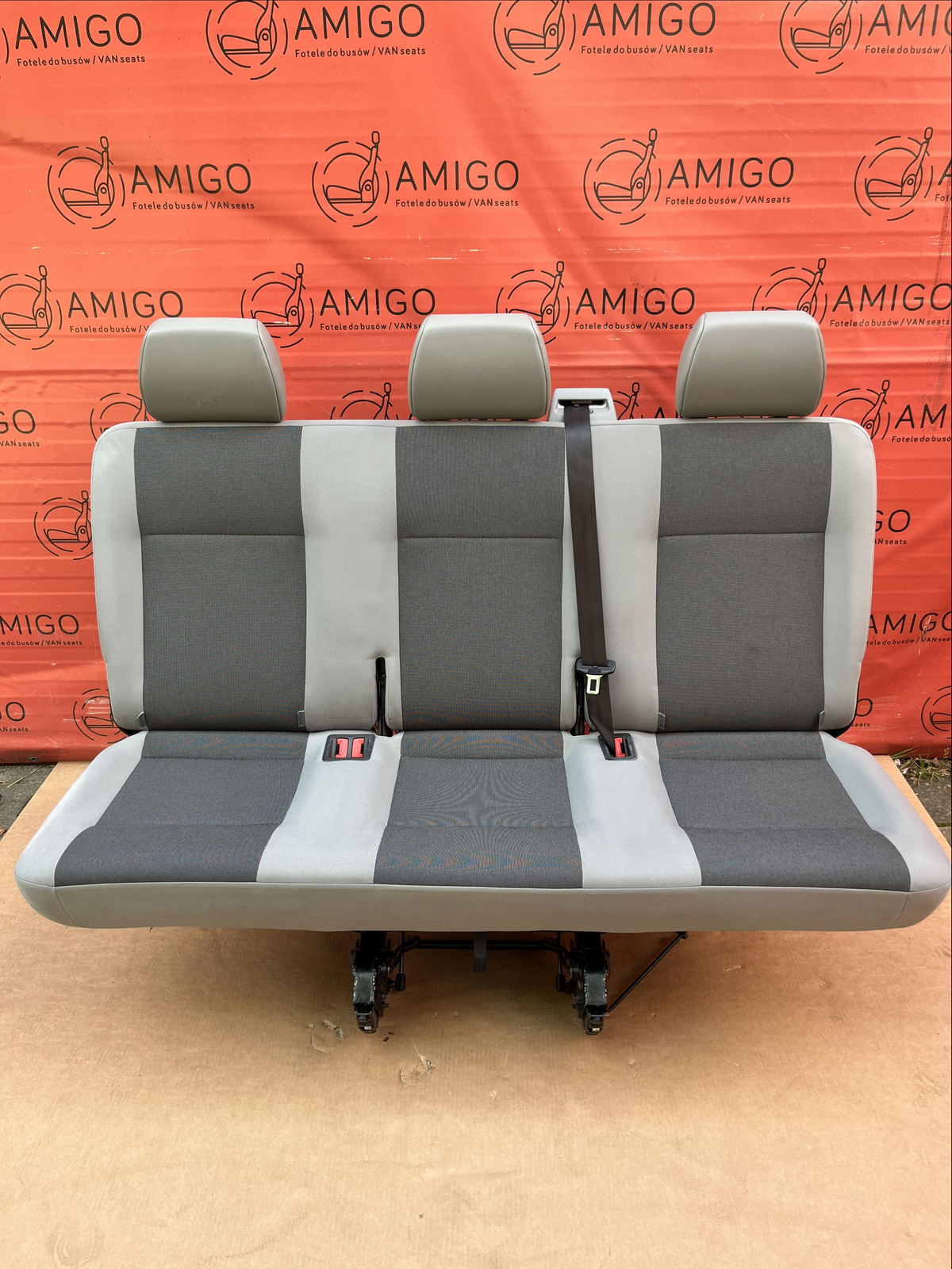VW T6 T5 Sitzbank AUSTIN grau Sitz Sitze 3er Bus 3. Sitzreihe mit Isofix