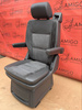 Seat single VW T5 Multivan Caravelle anthracite leather with alcantara rear t6