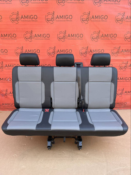 VW T6.1 T6 T5 Sitzbank Savona Leder Palladium Grau Sitz Sitze 3er Bus
