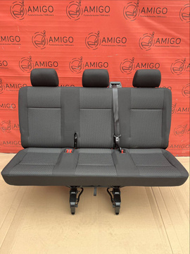 Bench rear triple seat VW T6  T6.1 Transporter Kutamo t5