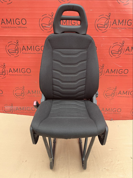 Fotel kierowcy Iveco Daily VI 2014-2024 pojedynczy czarny