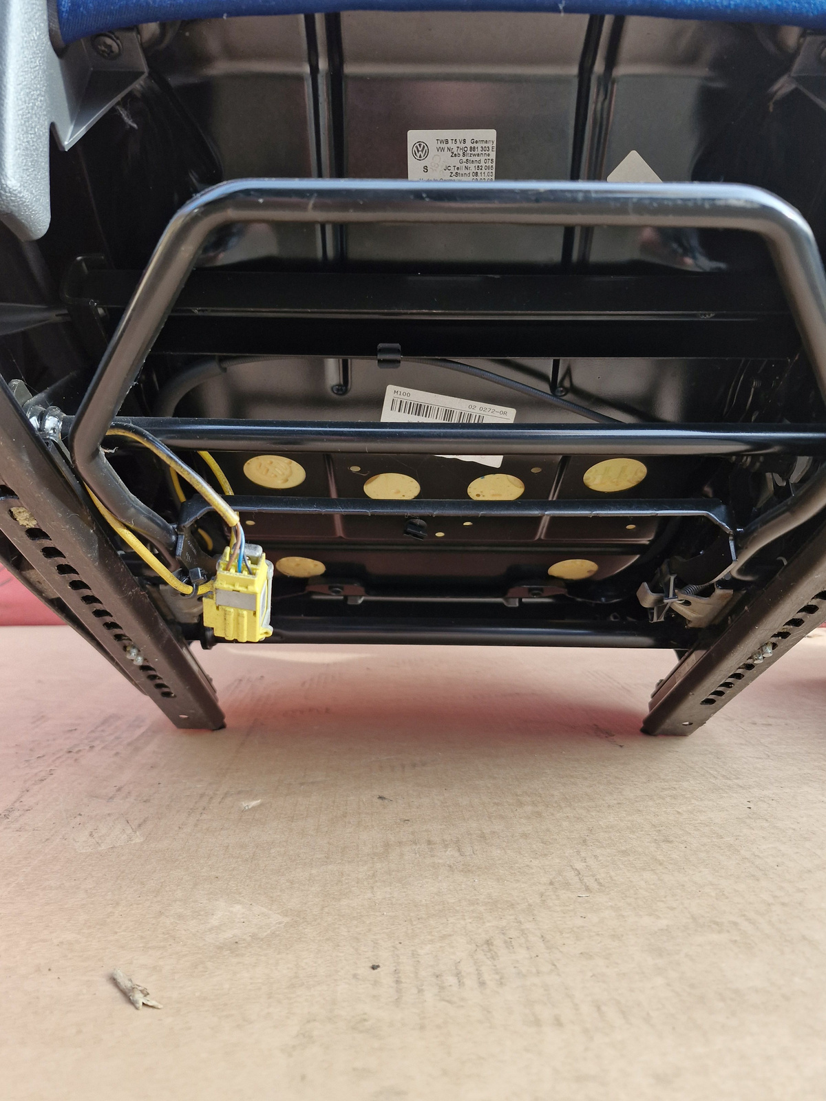 Driver passenger Captain seats seat VW T5 blue DUO Caravelle