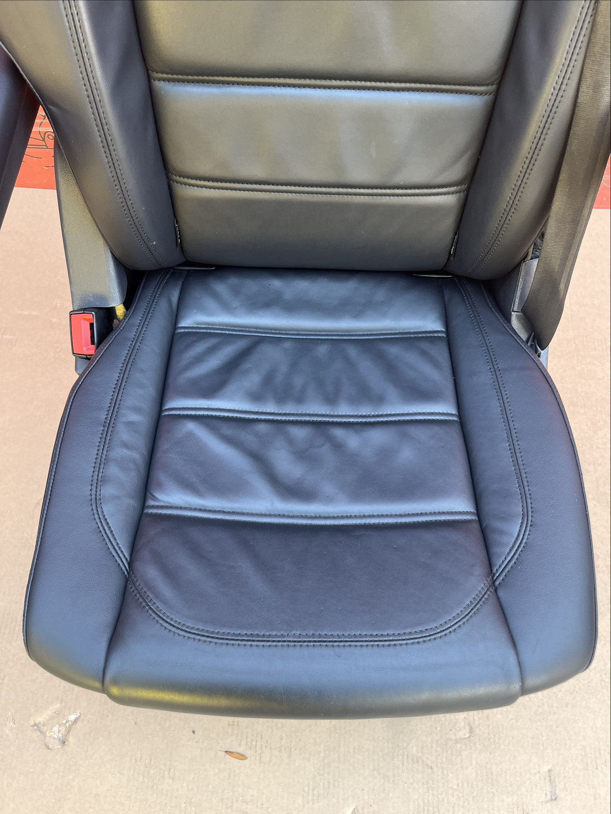 VW T6 Drehsitz Multivan Sitz Hinten Einzelsitz Leder Schwarz titan ISOFIX T5
