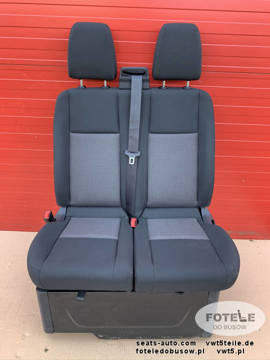 Fotel pasażera podwójny kanapa Ford Transit Custom Quadrant angielska