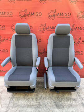 VW T6 Fahrer Beifahrersitz Sitze Sitz Austin Grau Komfort t5
