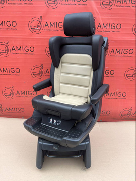 VW T6 Multivan Sitz Einzelsitz Drehsitz Kindersitze Leder Dessert beige T5