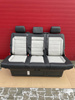 Bench rear triple seat VW T6 black leather SAVONA moonrock grey Multivan Caravelle t5