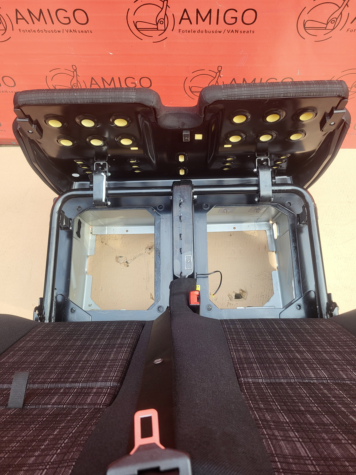 Seat Mercedes Sprinter W907 W910 Bench front double Tunja fabric LHD swivel