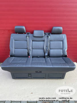 VW T5 T5.1 Sitzbank Multivan Sitz Schlafsitzbank Schlafbank Anthrazite Leder