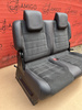 Seat rear bench double VW Caddy MAXI third row Alcantara Black