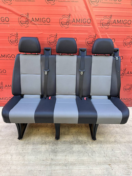 MB Sprinter W906 VW Crafter I 2006-2016 Kanapa trzyosobowa vinyl