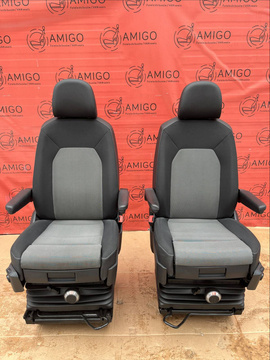 VW Crafter II MAN TGE 2016-2023 driver & passenger seat captain armrest suspension massage