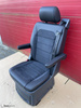 Seat single VW T6 Multivan Caravelle black leather with alcantara rear t5