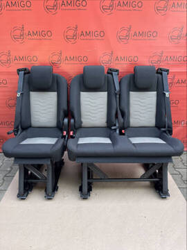Ford Transit Custom Kombi Sitz 2+1 Einzelsitz Sitzbank Sitze ECKO Beige