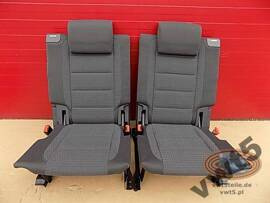 VW Touran 2003-10 Rücksitze Klappsitze Satz links rechts dunkelgrau 3. Reihe