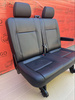 Bench rear double seat VW T6.1 T6 Transporter LEATHER Nappa black t5 isofix RHD