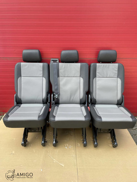 VW T6.1 T6 T5 Sitzbank SAVONA leder Sitz Sitze 3er Bus 3x Einzelsitz 1+1+1