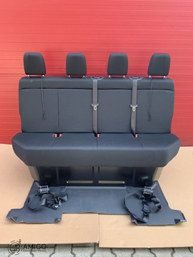 Seat Mercedes Sprinter W907 CREW CAB quadruple rear four-seats bench belts floor