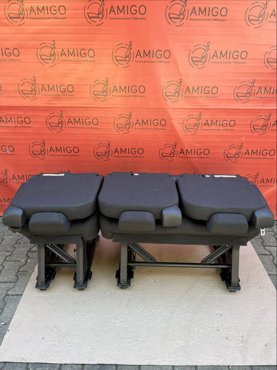 Ford Transit Custom Combi Seat 2+1 Single Seat Bench Seats White Lane Armrests LHD