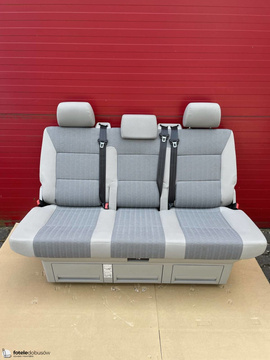 Kanapa trzyosobowa VW T5 T6 Multivan Pandu szary
