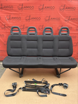 Fiat Ducato Sitzbank Jumper Boxer Relay Sitz Bank Sitzbank 4er hinten DOKA