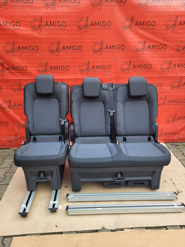 Sitzbank 2+1 Ford Transit Tourneo Custom V710 2024-2025 Rücksitze Doppel-Einzelbank
