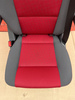 Fotel VW T5 Multivan nieobrotowy tylny duo czerwony
